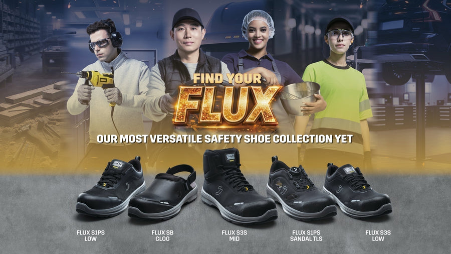 Safety Jogger Works introduceert FLUX: een veelzijdige collectie veiligheidsschoenen voor lichte toepassingen