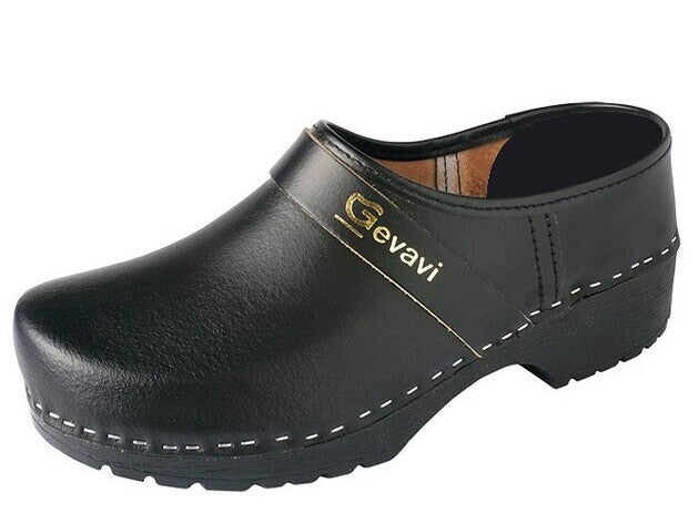 GEVAVI - 1550/00 GESCHLOSSEN SCHUHKLUMPE PU SCHWARZ