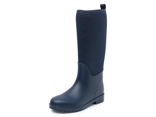 GEVAVI BOOTS - AIDA DAMES KNIELAARS PVC/ NEOPREEN BLAUW