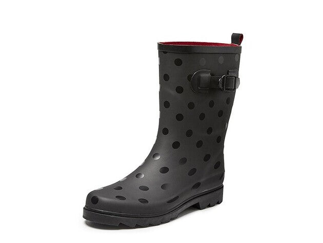 GEVAVI BOOTS - ANNA DAMEN STIEFEL GUMMI SCHWARZ