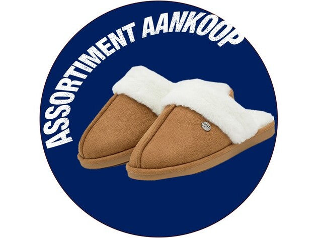 NEVA - ASSORTIMENT NV41 DAMESPANTOFFEL GEVOERD CAMEL