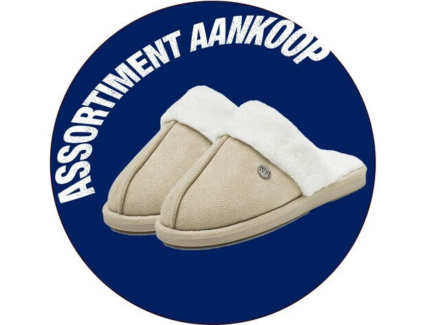 NEVA - ASSORTIMENT NV41 DAMESPANTOFFEL GEVOERD ZAND