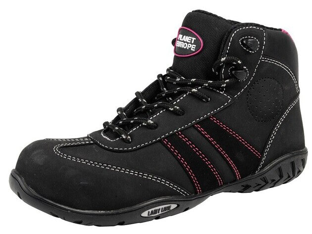 PLANET - FINESSE HOGE DAMES VEILIGHEIDSSCHOEN S3 ZWART