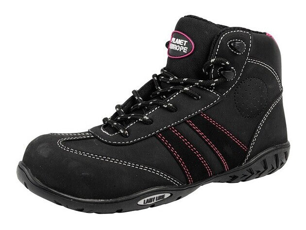 PLANET - FINESSE HIGH LADIES SAFETY SHOE S3 BLACK