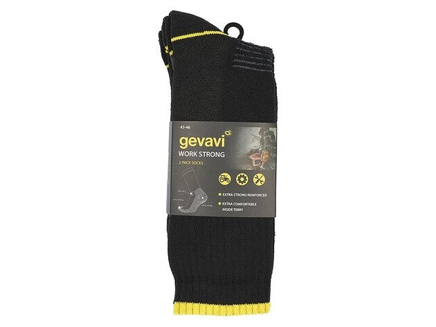 GEVAVI WORKWEAR - GW50 WORK STRONG SOK 2 PAAR/BUNDEL GRIJS