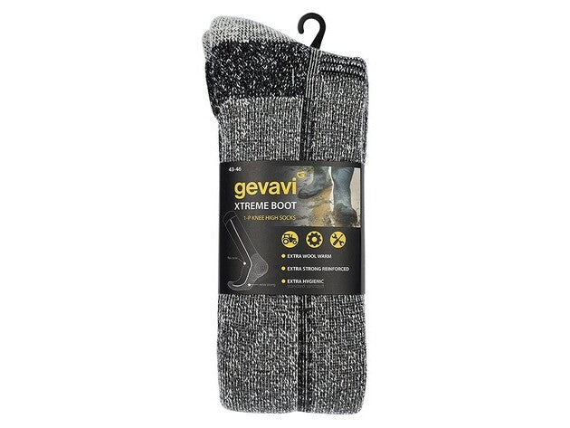 GEVAVI WORKWEAR - GW55 XTREME BOOT SOK 1 PAAR/BUNDEL GRIJS