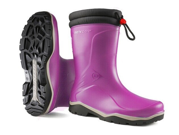 DUNLOP - K374061 BLIZZARD GEFÜTTERTE MÄDCHENSTIEFEL PVC ROSA