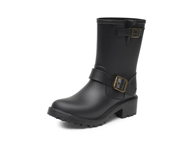 GEVAVI BOOTS - NOOR DAMENSTIEFEL SCHWARZ PVC