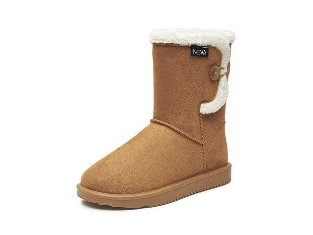 NEVA - NV03 GEVOERDE DAMESLAARS PVC CAMEL