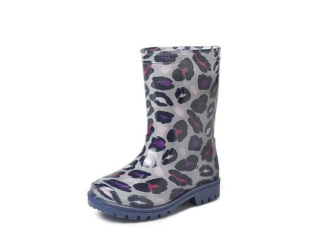 GEVAVI BOOTS-ROMY KINDER- UND DAMENSTIEFEL PVC GRAU PANTHER