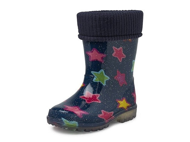 GEVAVI BOOTS - RUBY GEVOERD KINDERLAARSJE PVC BLAUW