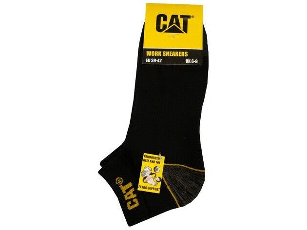 CAT - SNEAKER SOKKEN 40 BUNDELS VAN 3 PAAR ZWART