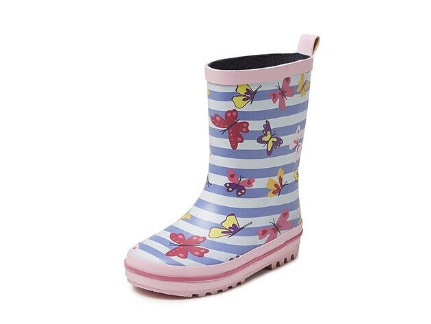 GEVAVI BOOTS - VLINDER MÄDCHENSTIEFEL PVC ROSA