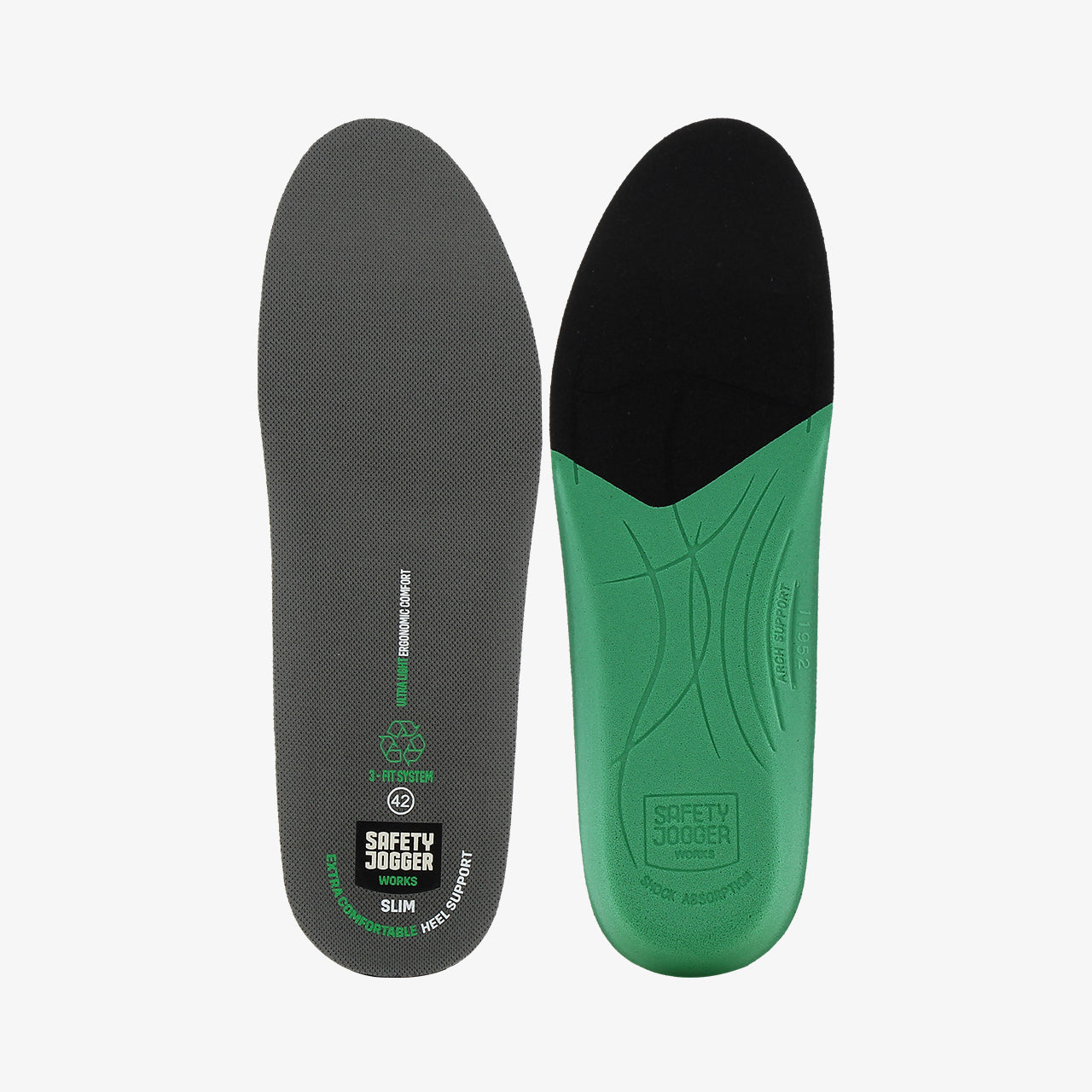 SJ3FIT voetbed met slanke pasvorm